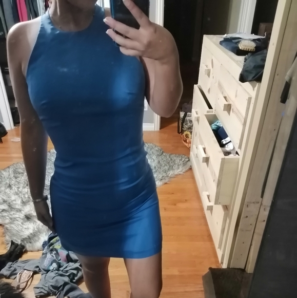 Laundry By Shelli Segal Dresses & Skirts - Laundry shelli Segal 1995 vintage silk blue dress